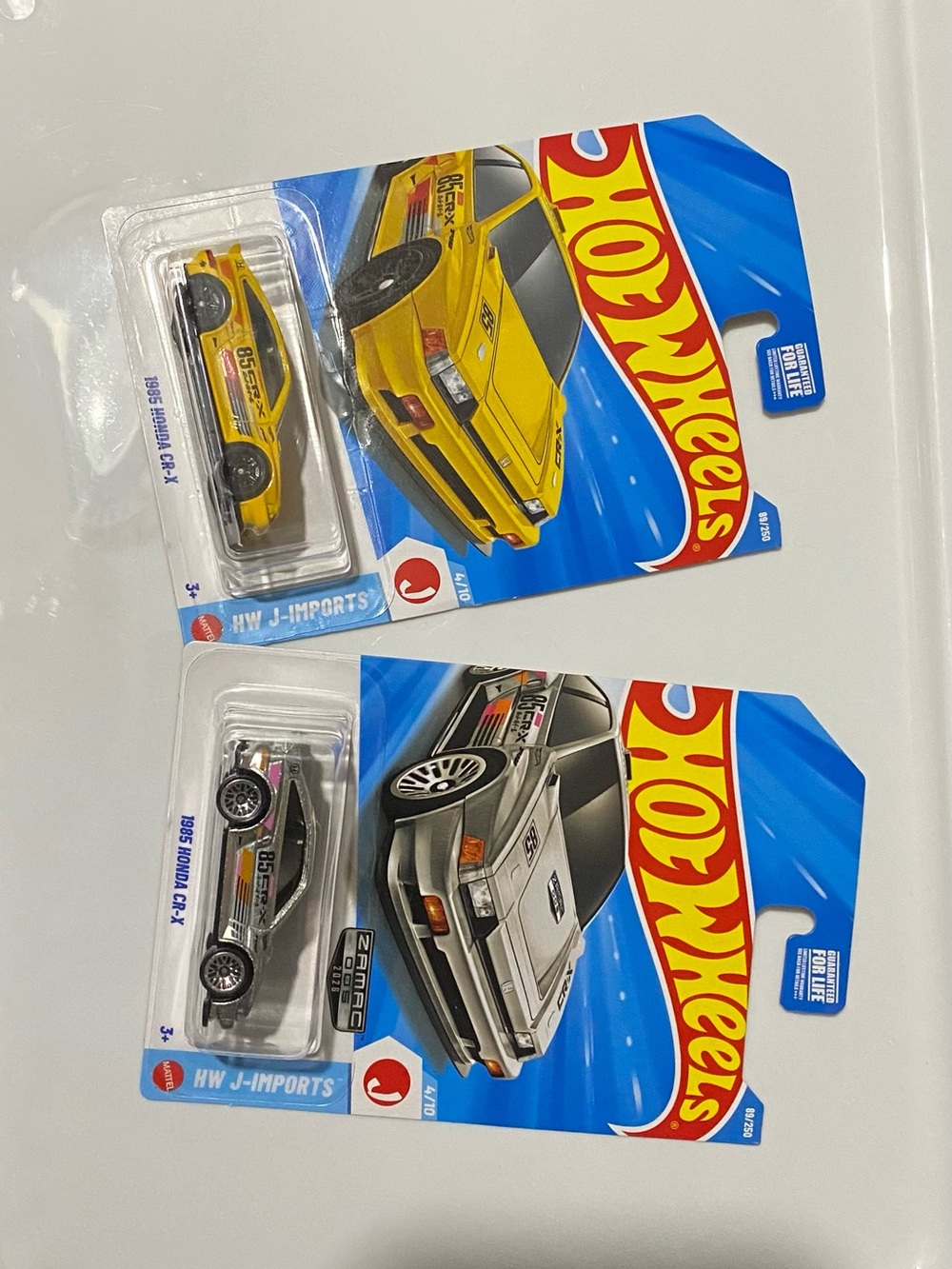 Hot Wheels 1985 Honda CR-X Zamac bundle diecast